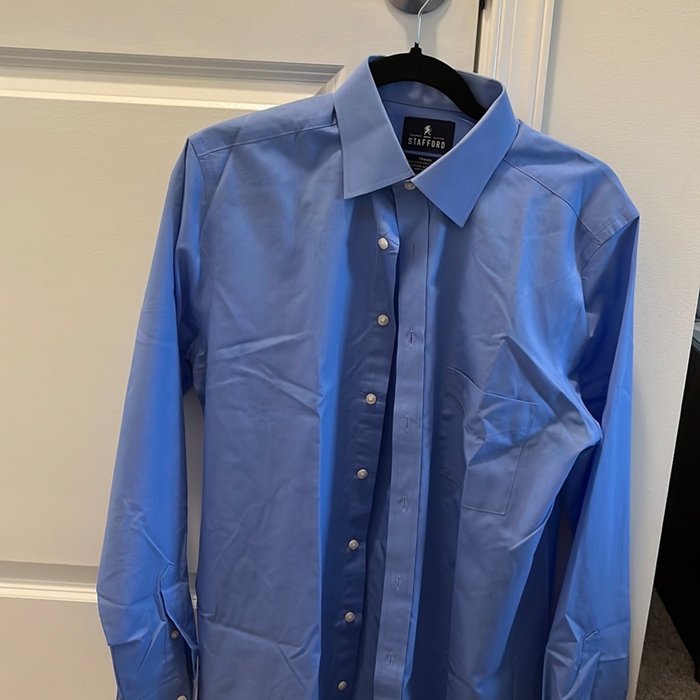 Stafford blue shirt